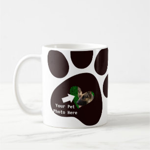 Custom Personalized dog pet Photo Heart k-9 dog Coffee Mug