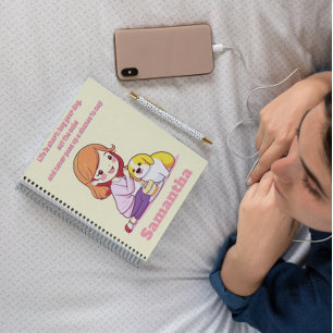 Custom Personalized Dog Puppy lover gift Notebook