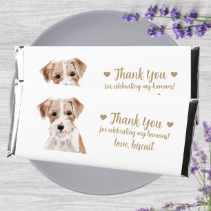 Custom Personalized Dog Wedding Hershey Bar Favors