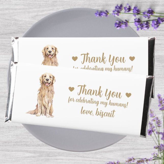 Custom Personalized Dog Wedding  Hershey Bar Favors (Creator Uploaded)