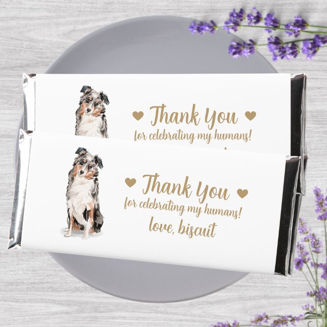 Custom Personalized Dog Wedding  Hershey Bar Favors (Creator Uploaded)