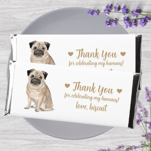 Custom Personalized Dog Wedding  Hershey Bar Favors