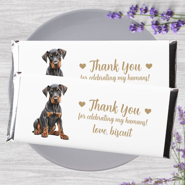 Custom Personalized Dog Wedding  Hershey Bar Favors (Creator Uploaded)