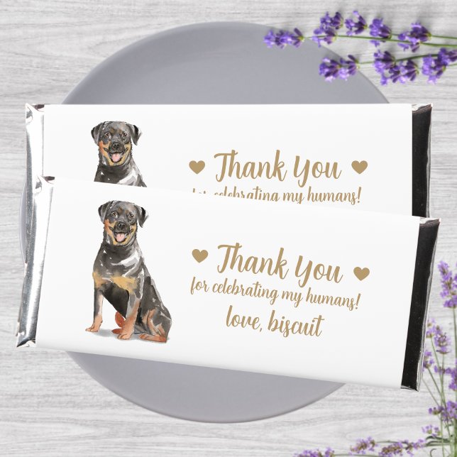 Custom Personalized Dog Wedding  Hershey Bar Favors (Creator Uploaded)