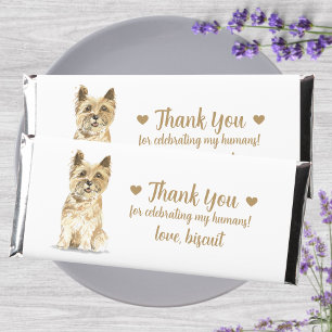 Custom Personalized Dog Wedding Hershey Bar Favors