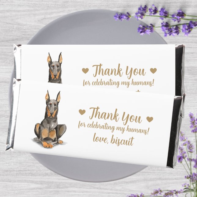 Custom Personalized Dog Wedding  Hershey Bar Favors (Creator Uploaded)