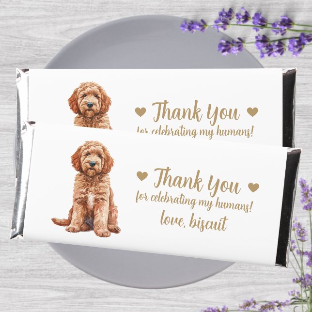 Custom Personalized Dog Wedding  Hershey Bar Favors (Creator Uploaded)
