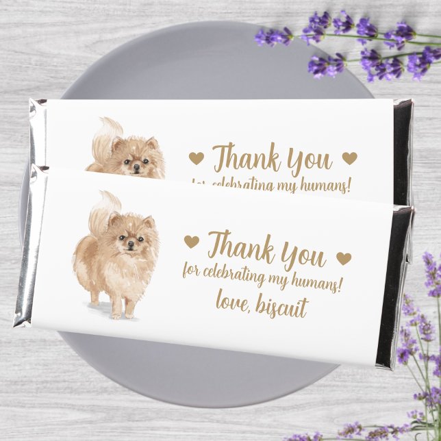 Custom Personalized Dog Wedding  Hershey Bar Favors (Creator Uploaded)