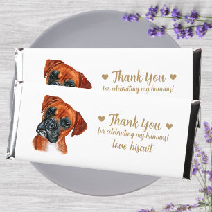 Custom Personalized Dog Wedding Hershey Bar Favors