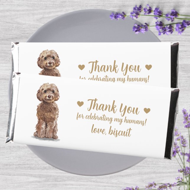 Custom Personalized Dog Wedding  Hershey Bar Favors (Creator Uploaded)