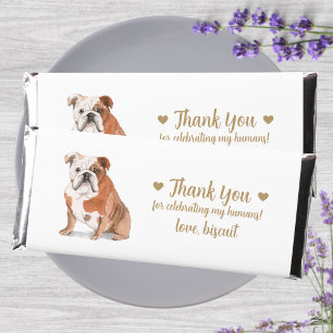 Custom Personalized Dog Wedding Hershey Bar Favors