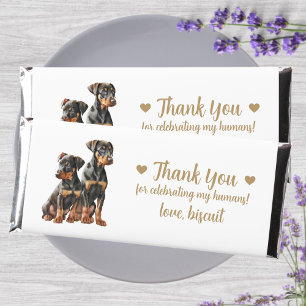 Custom Personalized Dog Wedding Hershey Bar Favors
