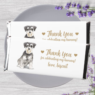 Custom Personalized Dog Wedding Hershey Bar Favors