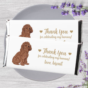 Custom Personalized Dog Wedding  Hershey Bar Favors