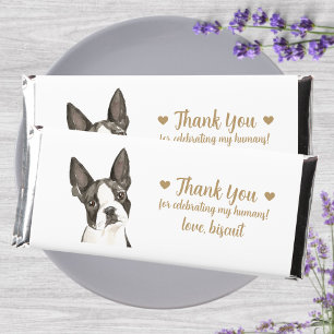 Custom Personalized Dog Wedding Hershey Bar Favors