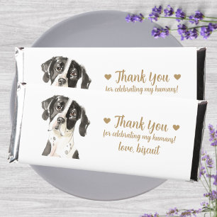 Custom Personalized Dog Wedding  Hershey Bar Favors