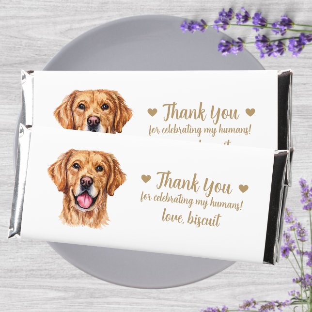 Custom Personalized Dog Wedding  Hershey Bar Favors (Creator Uploaded)