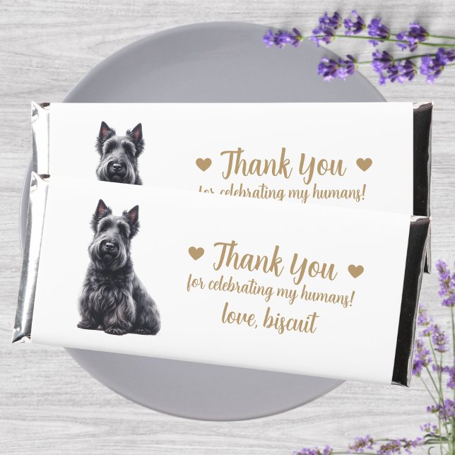 Custom Personalized Dog Wedding  Hershey Bar Favors (Creator Uploaded)