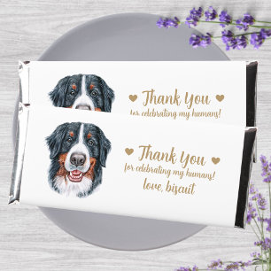 Custom Personalized Dog Wedding Hershey Bar Favors
