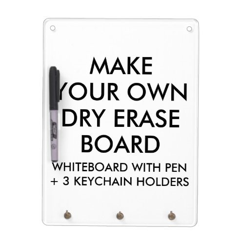 Custom Personalized Dry Erase Board  Key Holders