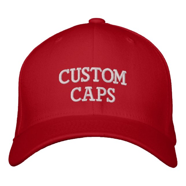 Custom Personalized Embroidered Baseball Cap Blank (Front)