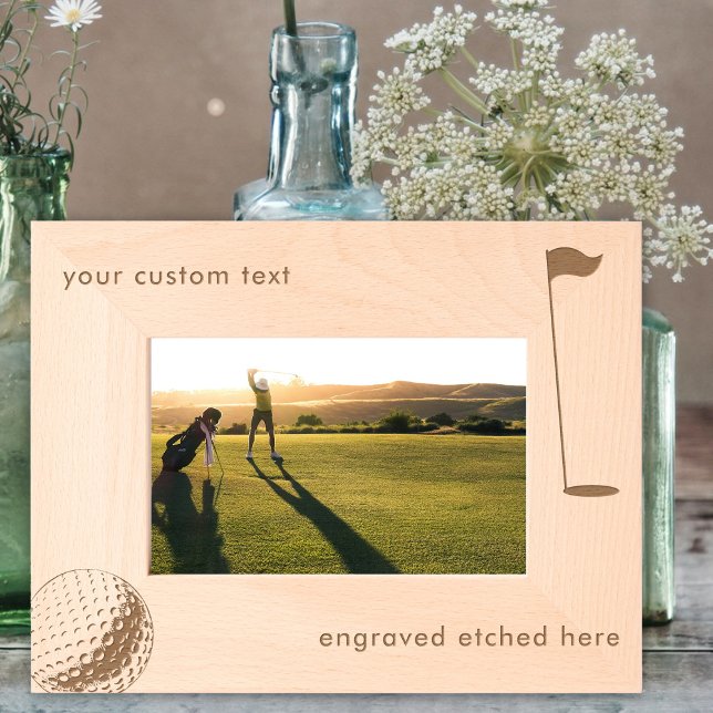 Custom Personalized Engraved Picture Frame Golf (Custom Personalized Engraved Picture Frame Golf)