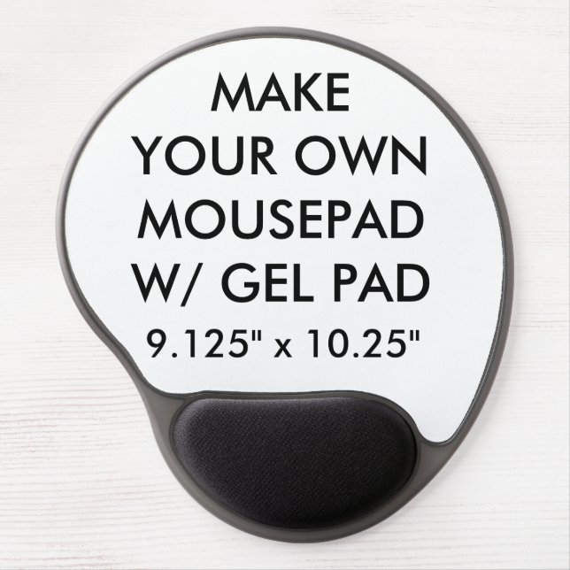 Custom Personalized Ergonomic Mousepad w/ Gel Pad (Front)
