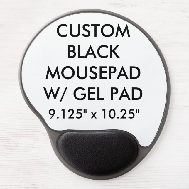 Custom Personalized Ergonomic Mousepad w/ Gel Pad (Front)