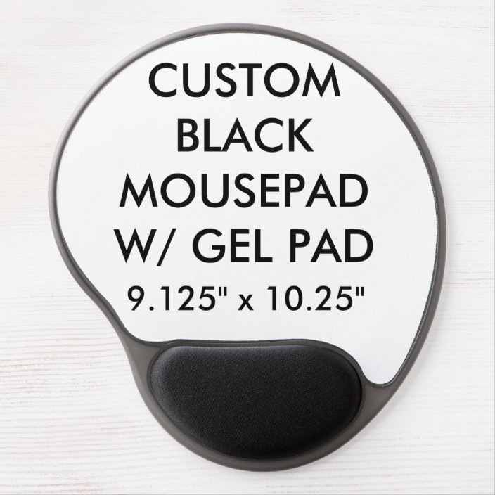 Custom Personalized Ergonomic Mousepad w/ Gel Pad Zazzle