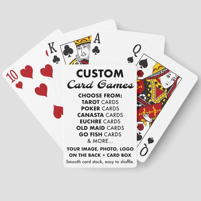 Custom Personalized EUCHRE Playing Cards Pack (Back)