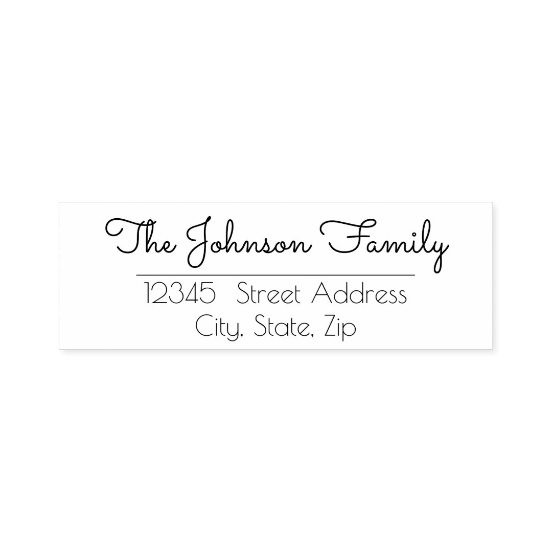 Custom Personalized Family Name Stamp | Zazzle