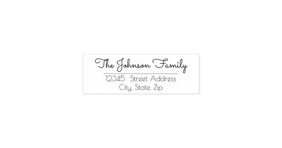 Custom Personalized Family Name Stamp | Zazzle