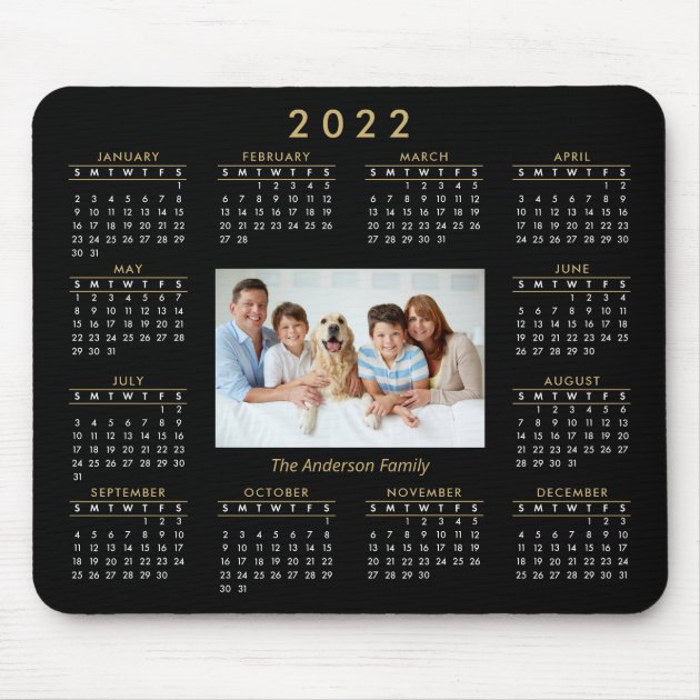 personalized calendar mouse pad