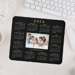 Custom Personalized Family Photo 2024 Calendar Mouse Pad<br><div class="desc">Create your own personalized 2024 calendar mouse pads with your own favorite photo and name.</div>