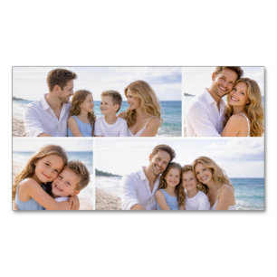Custom Personalized Family Photo Business Card Magnet