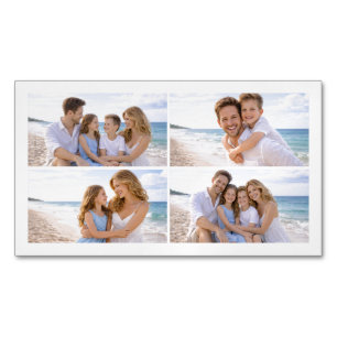 Custom Personalized Family Photo Business Card Magnet