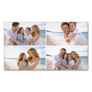 Custom Personalized Family Photo Business Card Magnet