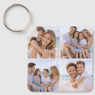 Custom Personalized Family Photo Keychain