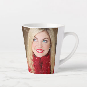 Custom Personalized Family Photo Latte Mug