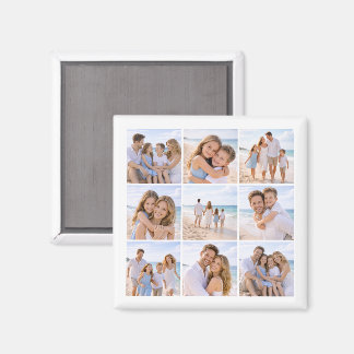 Custom Personalized Family Photo Magnet