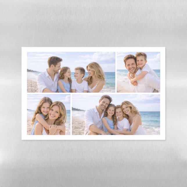 Custom Personalized Family Photo Magnetic Dry Erase Sheet (Horizontal)