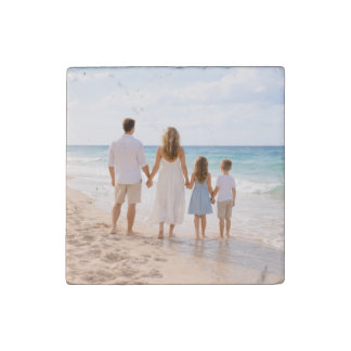 Custom Personalized Family Photo Stone Magnet