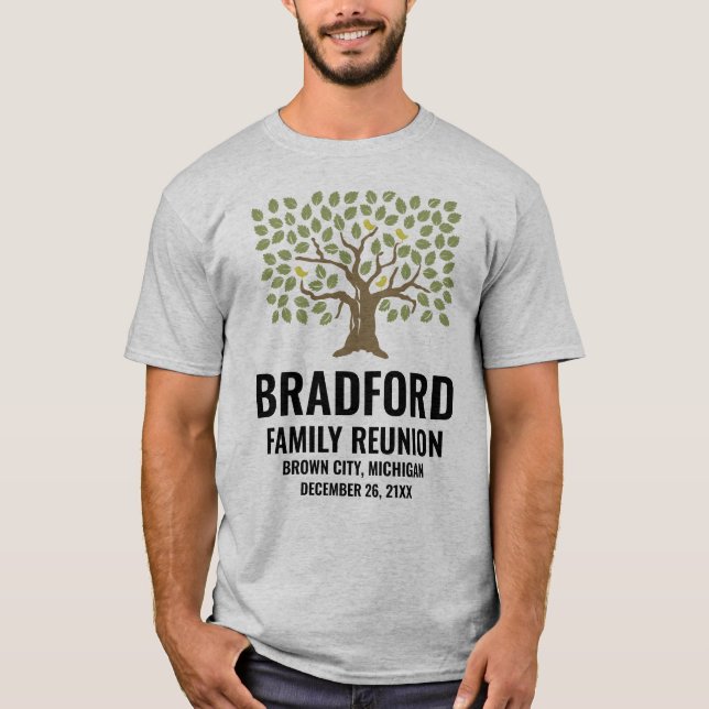 Custom Personalized Family Reunion T-Shirt (Front)