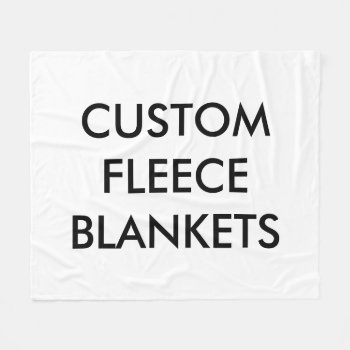 Custom Personalized Fleece Blanket Blank Template by CustomBlankTemplates at Zazzle