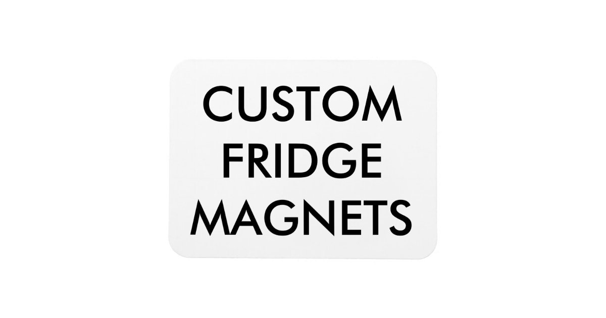 Custom Personalized Flexible Magnet Blank Template Zazzle