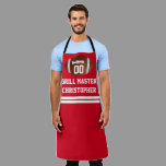 Custom Personalized Football Grill BBQ Tailgate Apron