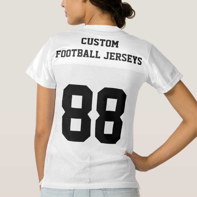 Custom Personalized Football Jersey Blank Template (Back)