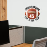 Custom Personalized Football Name Number Quotes Wall Decal