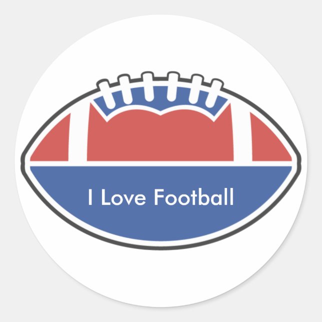Custom Personalized Football Stickers (Front)