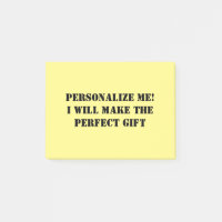 CUSTOM, personalized for wfh, office, school, gift Post-it Notes